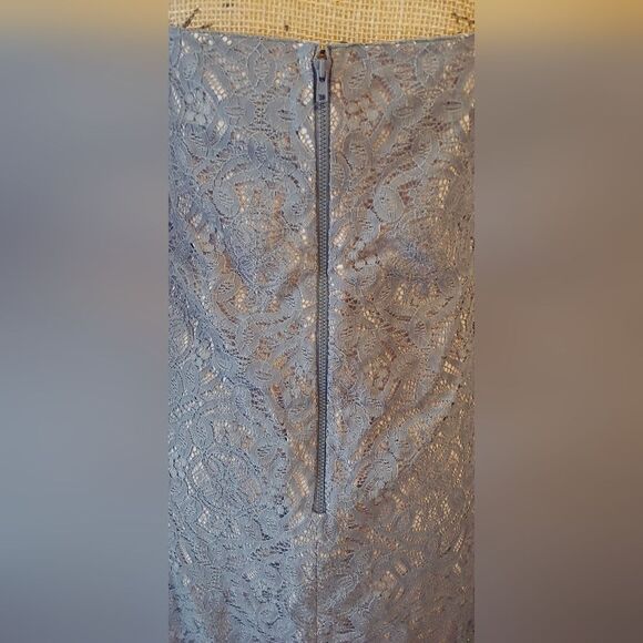 NWT Susana Monaco Lace Mini Dress Sz 4 Pigeon Gray - Picture 6 of 11